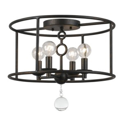Cameron 4 Light Bronze Semi-Flush