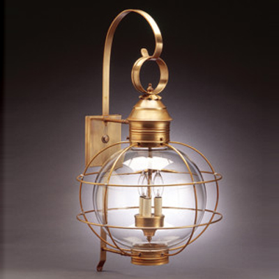 2805-C Round Caged Onion Wall Lantern