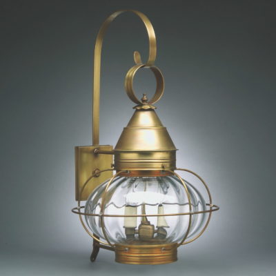 2507-O Caged Onion Wall Lantern