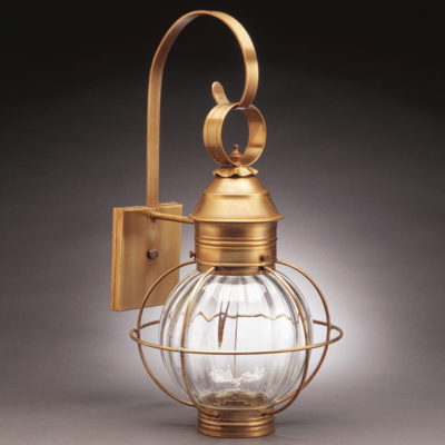 2803-O Round Caged Onion Wall Lantern