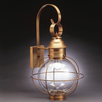 2804-C Round Caged Onion Wall Lantern