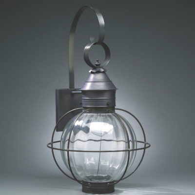 2804-O Round Caged Onion Wall Lantern