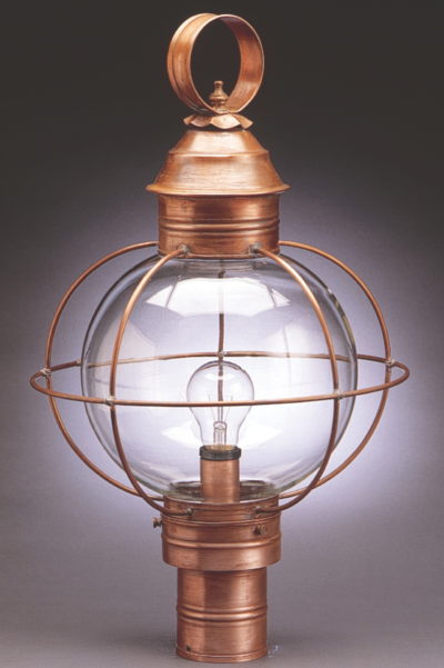 2804-C Round Caged Onion Post Lantern
