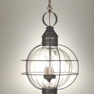 2805-O Round Caged Onion Hanging Lantern