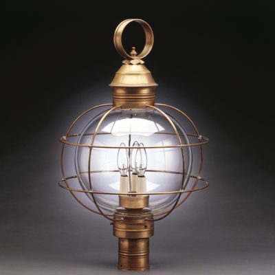 2805-C Round Caged Onion Post Lantern