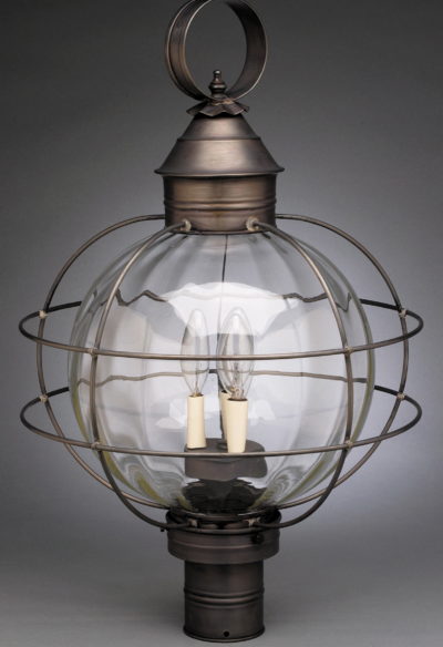 2805-O Round Caged Onion Post Lantern