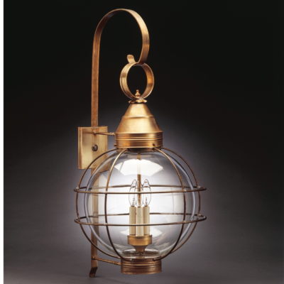 2806-C Round Caged Onion Wall Lantern