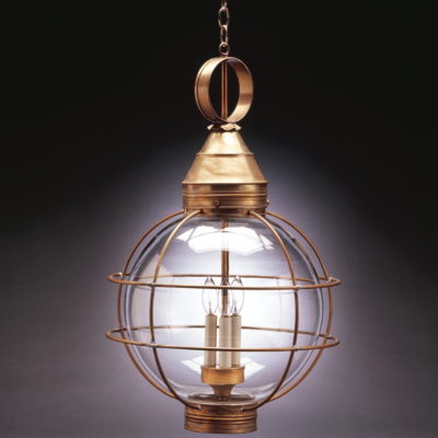 2806-C Round Caged Onion Hanging Lantern