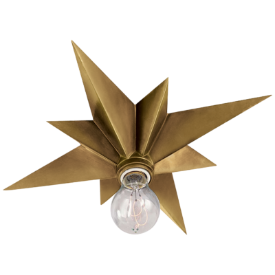 Star Flush Mount - Antique Brass