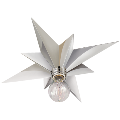 Star Flush Mount - Polished Nickel