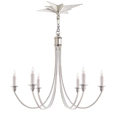 Venetian Chandelier - Polished Nickel