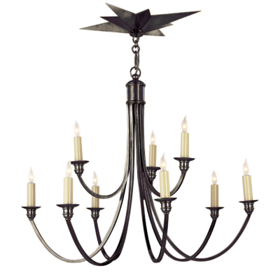 Venetian Two-Tier Chandelier - Bronze