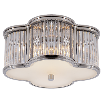 Basil Flush Mount - Polished Nickel