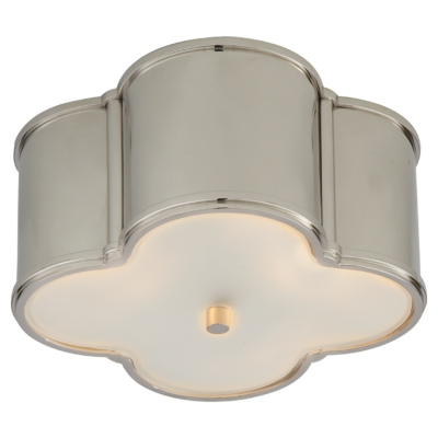 Basil Small Flush Mount - Polished Nickel