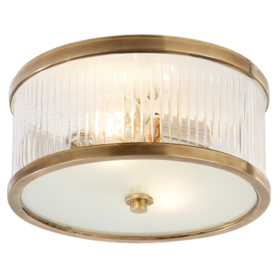 Randolph Small Flush Mount - Antique Brass
