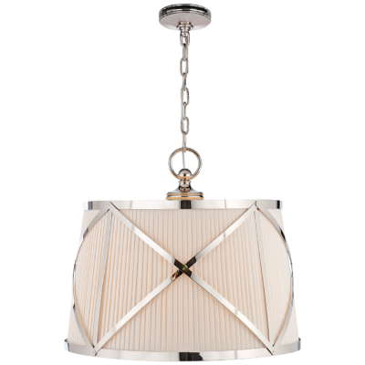 Grosvenor Single Hanging Shade - Polished Nickel
