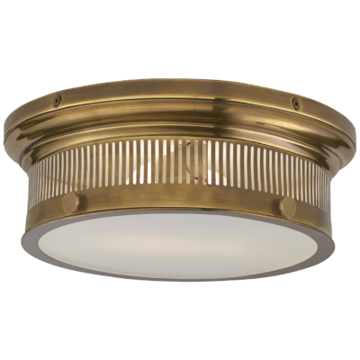 Alderly Small Flush Mount - Antique Burnished-Brass