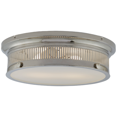 Alderly Large Flush Mount - Polished Nickel