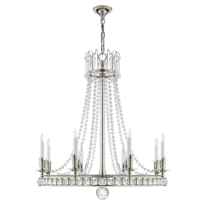Regency Large Chandelier - Polished Nickel