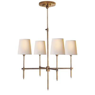 Bryant Small Chandelier - Antique Brass