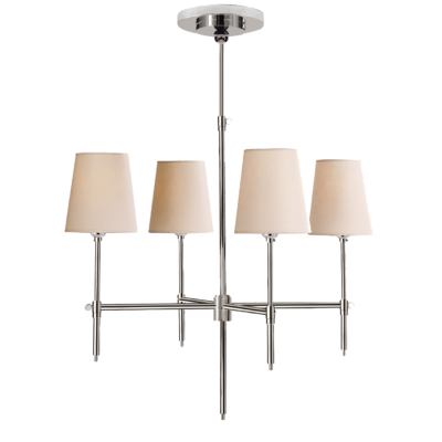 Bryant Small Chandelier - Polished Nickel