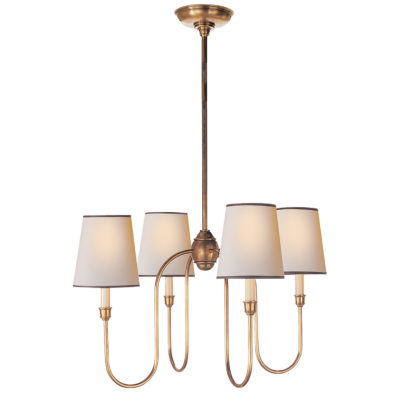 Vendome Small Chandelier - Antique Brass