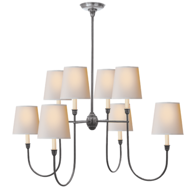 Vendome Large Chandelier - Antique Silver