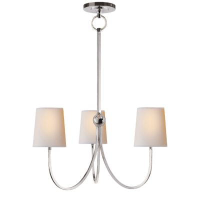 Reed Small Chandelier - Polished Nickel