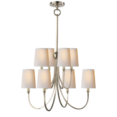 Reed Large Chandelier - Antique Nickel