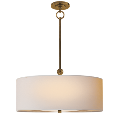 Reed Hanging Shade - Antique Brass