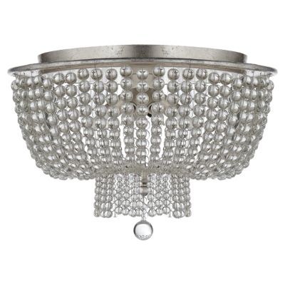 Jacqueline Flush Mount - Silver Leaf