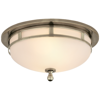 Openwork Small Flush Mount - Antique Nickel