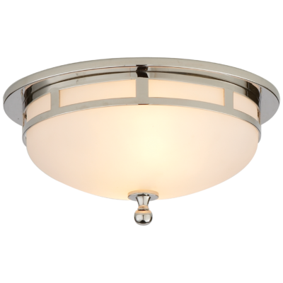 Openwork Small Flush Mount - Polished Nickel