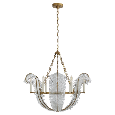 Calais Chandelier - Gilded Iron