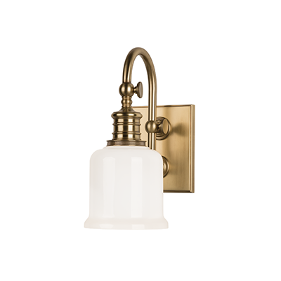 Keswick Brass Single Light Bath Sconce