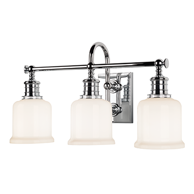 Keswick Chrome 3 - Light Bath Sconce