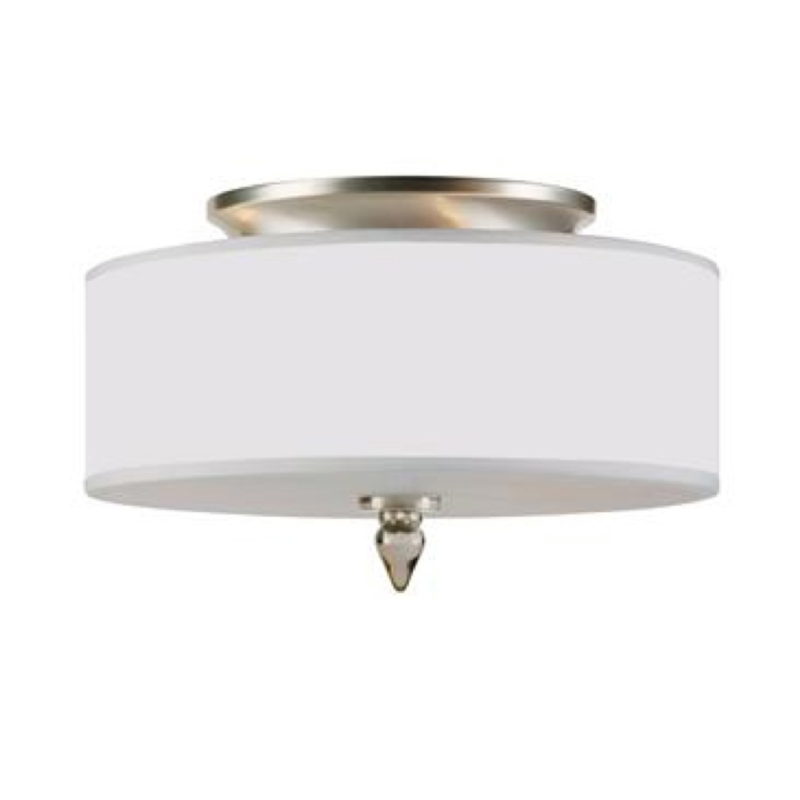Lux Semi-Flush Mount - Satin Nickel