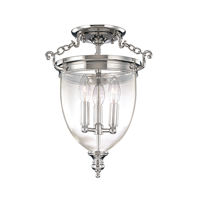 Bell Jar - Hanover Small Semi-Flush