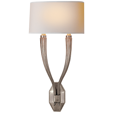 Ruhlmann Double Sconce - Antique Nickel