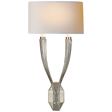 Ruhlmann Double Sconce - Polished Nickel