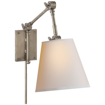 Pivoting Reading Sconce - Antique Nickel