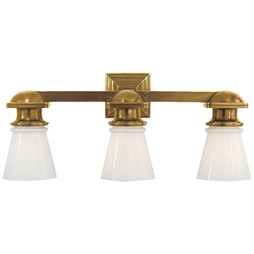 Subway Triple Light - Antique Brass