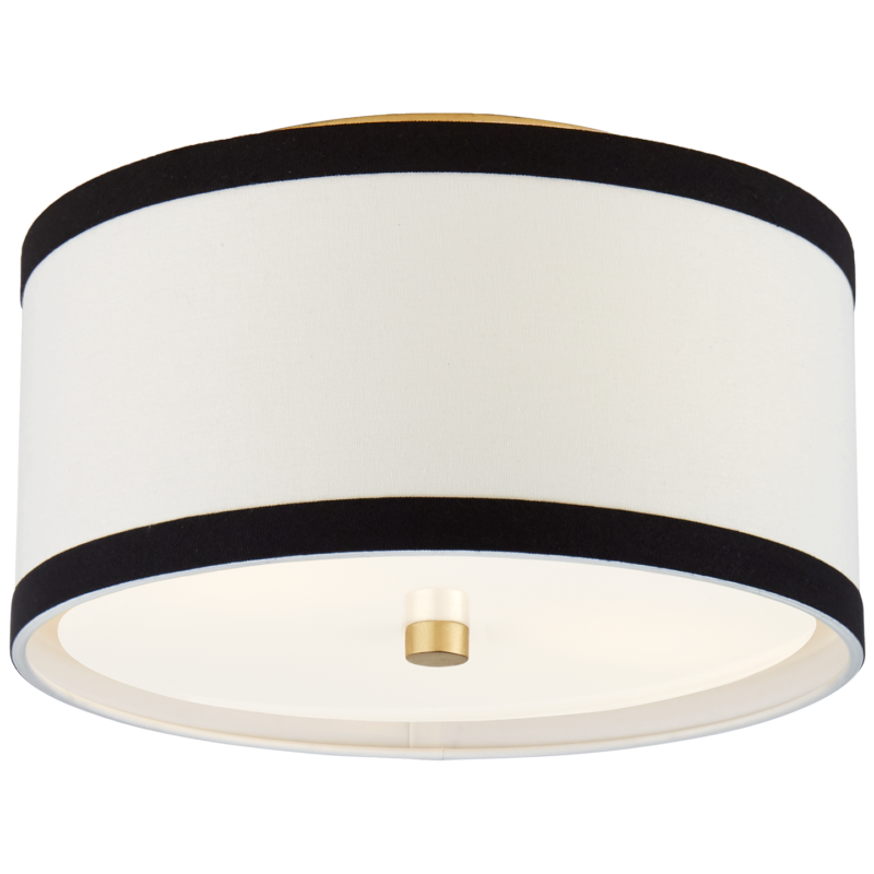 Shaded Semi-Flush Mount - Gild