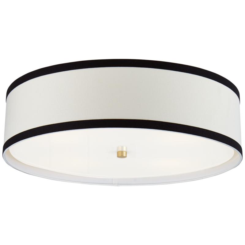 Shaded Flush Mount -24" Gild
