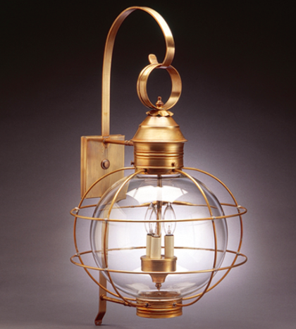 2851 Caged Round Onion Lantern