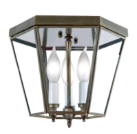 3764 Hexagon Ceiling Mount Light