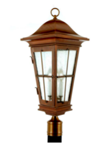 3540 3 Sided Coach Post Lantern